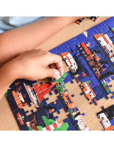 Puzzle Les véhicules 280 pièces - Poppik Puzzle Les véhicules 280 pièces - Poppik