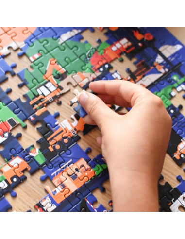Puzzle Les véhicules 280 pièces - Poppik Puzzle Les véhicules 280 pièces - Poppik