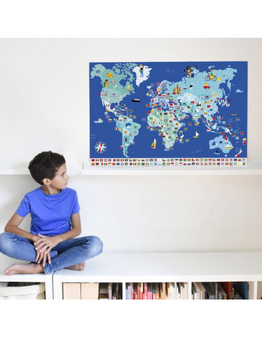 Poster en stickers drapeaux du monde... Poster en stickers drapeaux du monde...