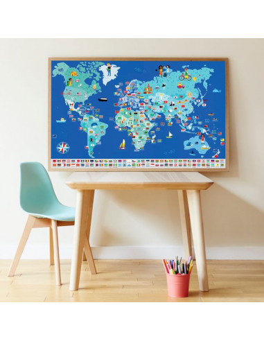 Poster en stickers drapeaux du monde... Poster en stickers drapeaux du monde...
