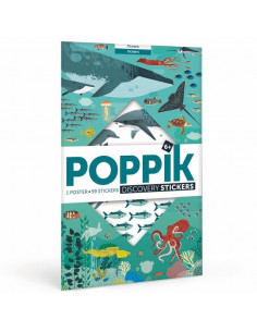 Poster en stickers océans -...