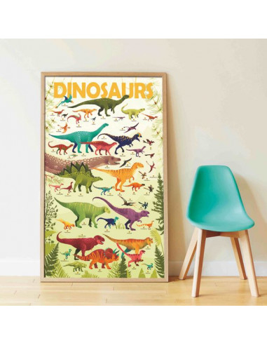 Poster en stickers dinosaures - Poppik Poster en stickers dinosaures - Poppik