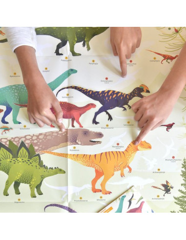 Poster en stickers dinosaures - Poppik Poster en stickers dinosaures - Poppik