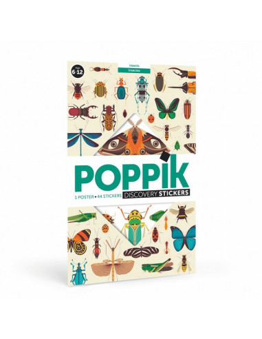 Poster en stickers insectes - Poppik