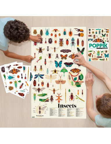 Poster en stickers insectes - Poppik Poster en stickers insectes - Poppik