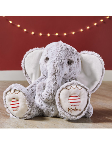 Peluche éléphant Noa 38 cm - Rouge Kaloo Peluche éléphant Noa 38 cm - Rouge Kaloo