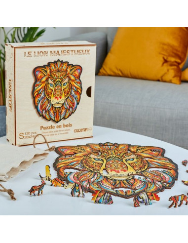 Puzzle en bois Le Lion majestueux 120...