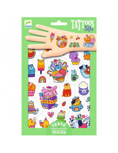 Konsait Tatouage enfant, Tatouage Fille Paillettes, Paillette Tatou