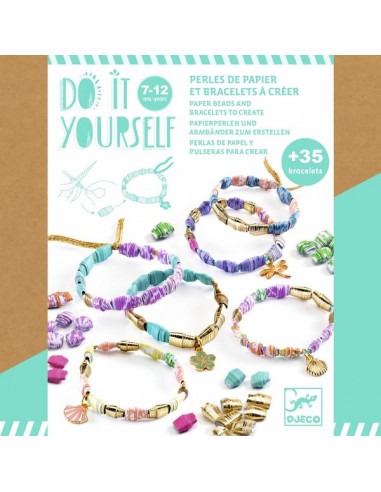 Kit DIY de 2 bracelets enfants à faire soi même avec charm licorne