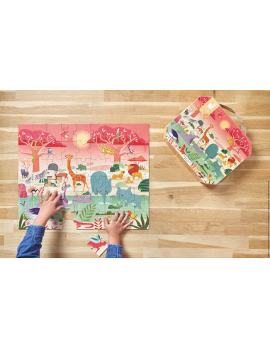 Puzzle réserve animalière 54 pièces -... Puzzle réserve animalière 54 pièces -...