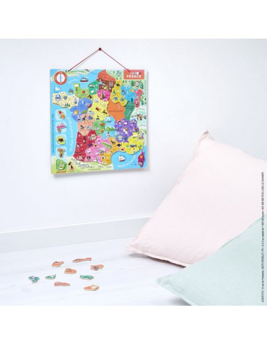 Puzzle carte de France magnétique -... Puzzle carte de France magnétique -...