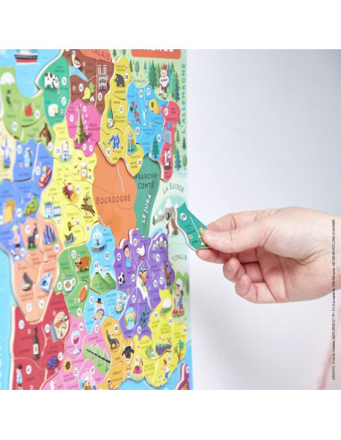 Puzzle carte de France magnétique -... Puzzle carte de France magnétique -...