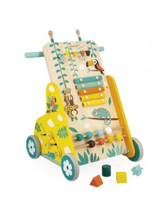 Green series trotteur bebe, chariot de marche en bois - trotteur bebe  garcon - trotteur bebe fille, formes à encastrer, téléphone, chariot de  marche bebe, pour enfants, trotteur pousseur, GS0030 en destockage