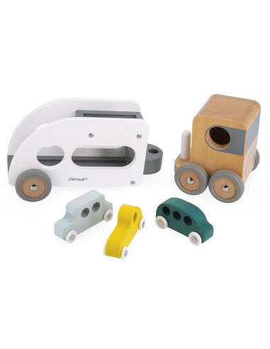 Camion porte autos avec 3 véhicules... Camion porte autos avec 3 véhicules...