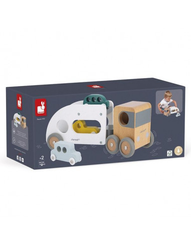 Camion porte autos avec 3 véhicules... Camion porte autos avec 3 véhicules...