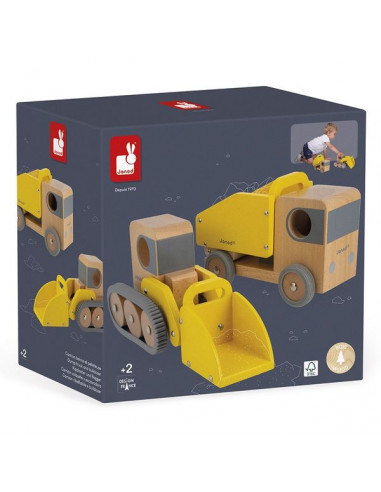 Camion benne et pelleteuse Bolid - Janod