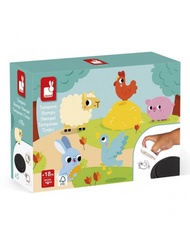 Coffret créatif Multiactivités - Jouet créatif enfant 3 ans - Janod