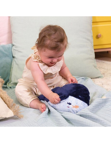 Peluche bien-être baleine Petit calme... Peluche bien-être baleine Petit calme...