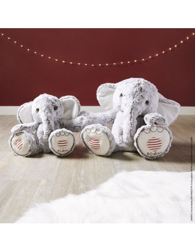 Peluche éléphant Noa 38 cm - Rouge Kaloo Peluche éléphant Noa 38 cm - Rouge Kaloo