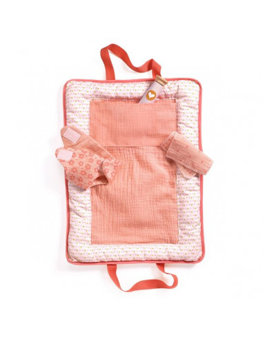 Sac à langer poupon Pink Peak Pomea - - Djeco