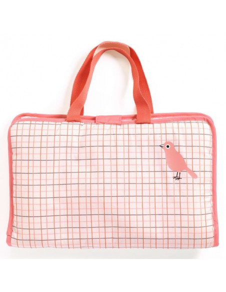 Sac à langer 'Pink Peak' accessoire pour poupée POMEA de Djeco 7850