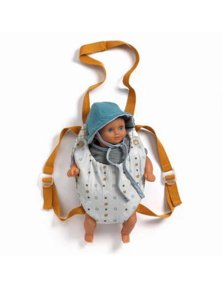 Sac à dos porte bébé, accessoire pour poupée POMEA de Djeco 7783