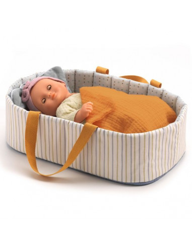 Couffin Blue Lines Pomea - Djeco Couffin Blue Lines Pomea - Djeco