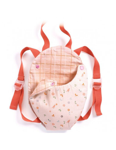 Sac à dos porte bébé, accessoire pour poupée POMEA de Djeco 7783