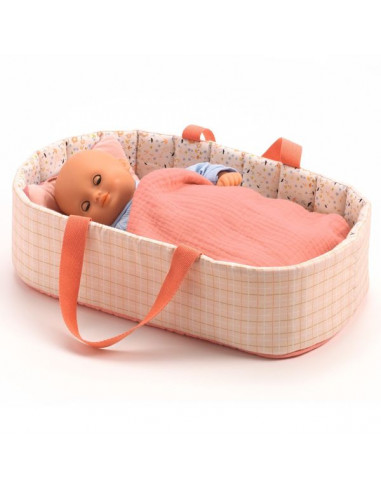 Couffin Pink Lines Pomea - Djeco Couffin Pink Lines Pomea - Djeco