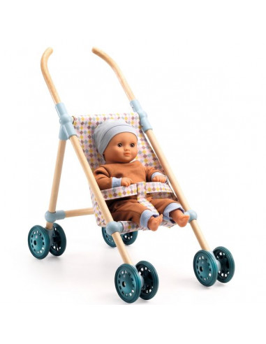 Poussette Bois Little Cubes Pomea -...