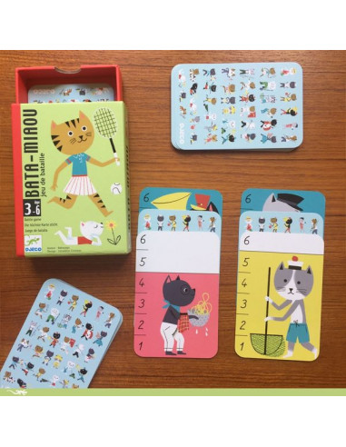 Jeu de bataille Batamiaou - Djeco Jeu de bataille Batamiaou - Djeco