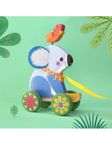Jouet à tirer koala Otto - Djeco Jouet à tirer koala Otto - Djeco