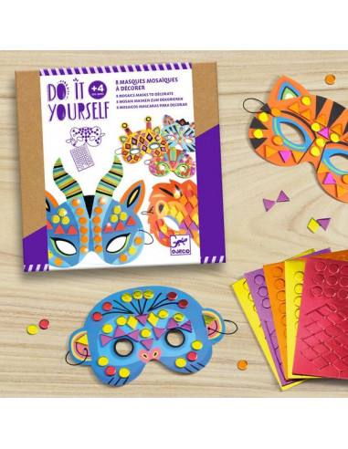Masques mosaïques - Do it Yourself Djeco Masques mosaïques - Do it Yourself Djeco