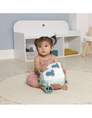 Cube d'activités en tissu Océan -... Cube d'activités en tissu Océan -...