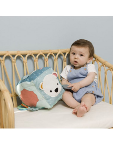 Cube d'activités en tissu Océan -... Cube d'activités en tissu Océan -...