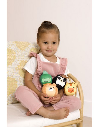 Set de 4 balles doudous jungle -... Set de 4 balles doudous jungle -...