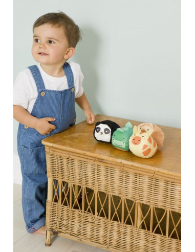 Set de 4 balles doudous jungle -... Set de 4 balles doudous jungle -...