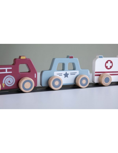 Véhicules de secours en bois - Little... Véhicules de secours en bois - Little...