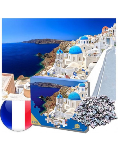Puzzle Santorin en Grèce 1000 pièces...