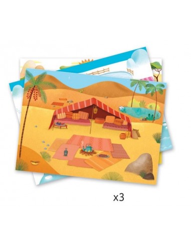 Décalcomanies savane, désert et pôle... Décalcomanies savane, désert et pôle...