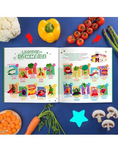 Livre Les super légumes - Chefclub Kids Livre Les super légumes - Chefclub Kids