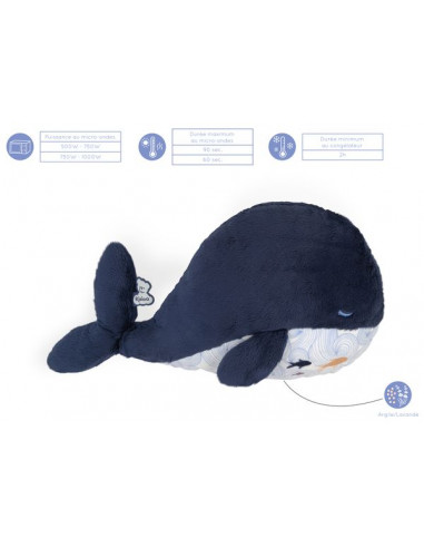 Peluche bien-être baleine Petit calme... Peluche bien-être baleine Petit calme...