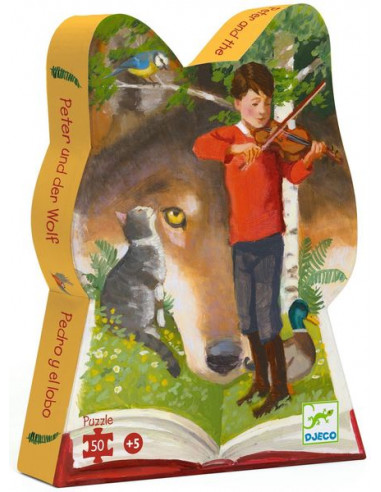 Puzzle Pierre et le loup - Djeco