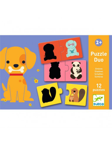 Puzzle duo Ombres - Djeco - Puzzle éducatif pour enfant