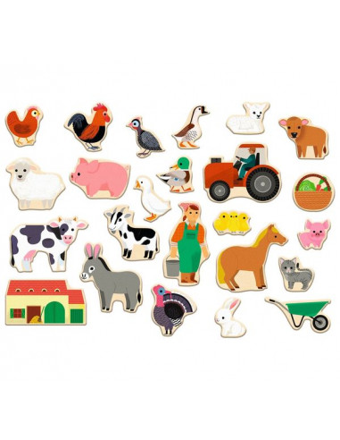 Jeu magnétique Farmix - Djeco Jeu magnétique Farmix - Djeco