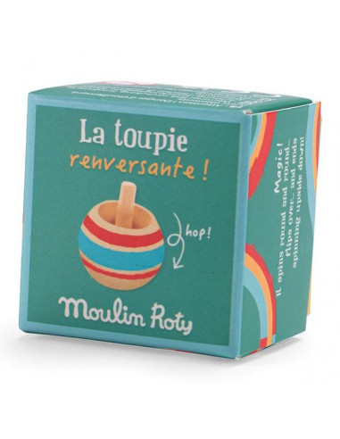 Toupie renversante bleue - Moulin Roty Toupie renversante bleue - Moulin Roty