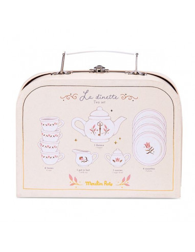 Valise dînette thé céramique La... Valise dînette thé céramique La...