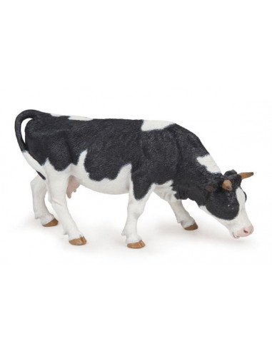 Figurine vache noire et blanche...