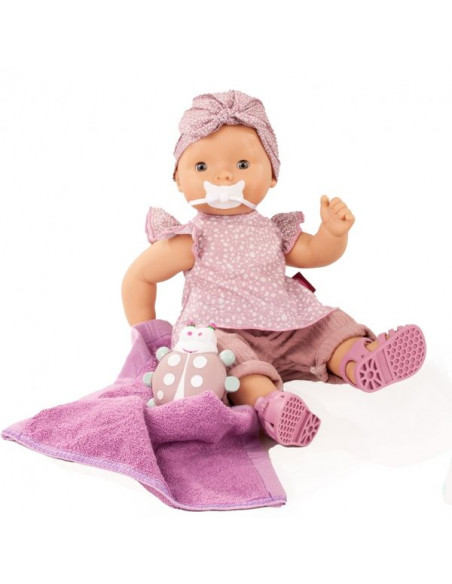 Götz 1616061 Baigneur Cosy Aquini Netlace & Flowers - Poupée aux Cheveux  blonds avec des Yeux dormeurs Bleus dans Un Set de 7 pièces - Poupon Fille  de 33 cm : : Jeux et Jouets