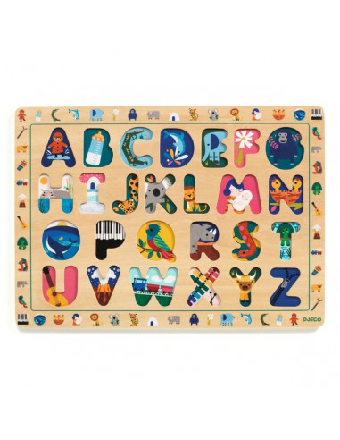 Puzzle ABC international - Djeco